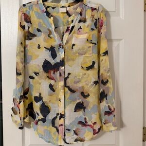 Zac & Rachel Multicolor Abstract Blouse